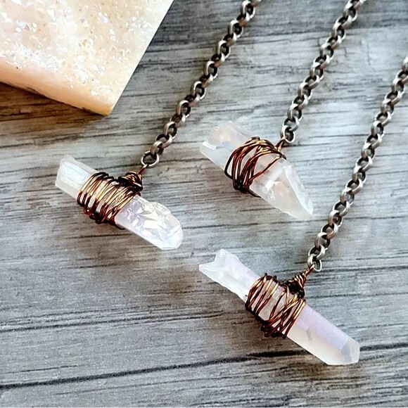 Quartz Pendulum, Dowsing Divination Healing Metaphysical Spiritual Reiki - Picture 7 of 9